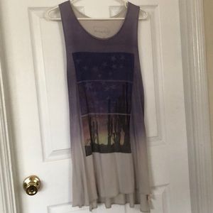 Slit side tank tunic